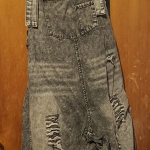 Three birds nest Slouchy Overalls Medium  black